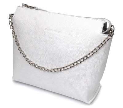 Вместительная женская сумка из натуральной кожи GRANDE PELLE 11654 Белая