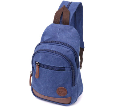 Зручна сумка для чоловіків через плече з ущільненою спинкою Vintagе 22176 Синій