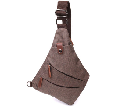 Чудова сумка через плече для чоловіків із текстилю Vintage 22198 Пісочний