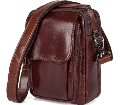 Сумка Vintage 14528 з натуральної шкіри Коричнева