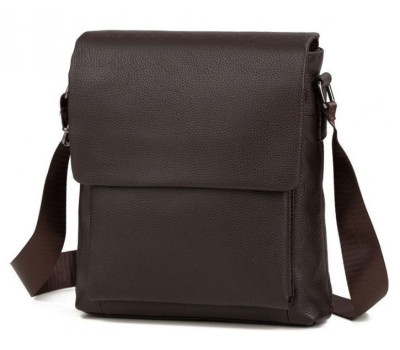 Сумка месенджер Vintage 14577 шкіряна Коричнева