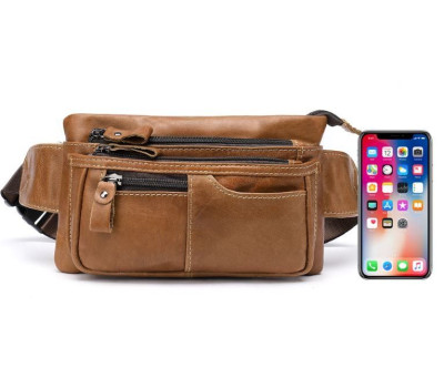 Сумка на пояс Vintage 14658 Руда