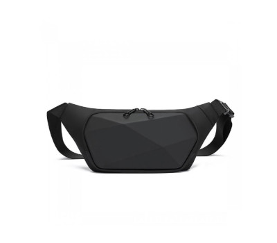 Чоловіча сумка бананка чорного кольору Confident ATN02-BLH7210A