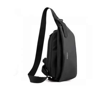 Сумка слінг текстильна чорного кольору Confident AT05-T-413A