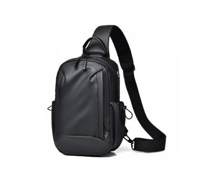 Текстильна сумка слінг чорного кольору Confident ATN02-S039A