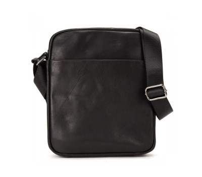 Шкіряний чоловічий месенджер у гладкій шкірі Tiding Bag S-N2-244A