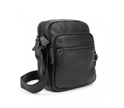 Шкіряний невеликий месенджер на два відділи Tiding Bag M56-2004A