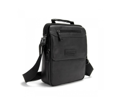 Чорний шкіряний месенджер із клапаном Ruff Ryder RR-9103A