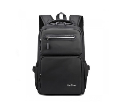 Текстильний чорний рюкзак Confident AT08-3408A