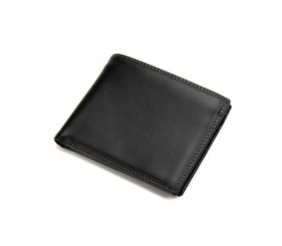 Класичне чорне шкіряне портмоне Tiding Bag M39-1023-3A