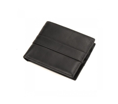 Портмоне зі смужкою чоловіче чорне Tiding Bag M39-1023-32A