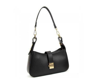 Стильная женская полукруглая сумка с широким ремнем Firenze Italy F-IT-1016A