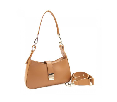 Стильная женская полукруглая сумка с широким ремнем Firenze Italy F-IT-1016C