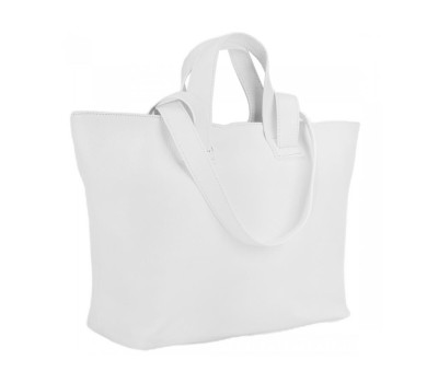 Женский кожаный шоппер белый Firenze Italy F-IT-7615W