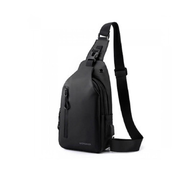 Класичний чоловічий слінг на два відділи Confident AT08-T-1100-28A