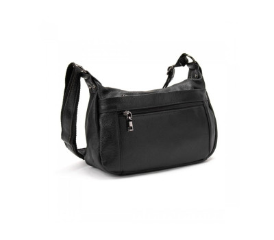 Женская черная сумка через плечо из натуральной кожи Riche NM20-W2024A