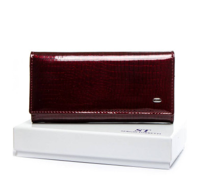 Гаманець Жіночий LR шкіра-лак SERGIO TORRETTI W501-2 wine-red
