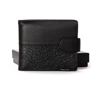 Гаманець шкіряний Чоловічий BE BRETTON 408L black