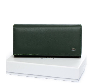 Гаманець Шкіряний Жіночий Classic DR. BOND W501 green