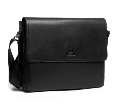 Сумка чоловіча шкіряний портфель BRETTON 3710-7 black