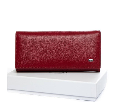 Гаманець Шкіряний Жіночий Classic DR. BOND W501 wine-red