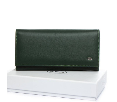 Гаманець Шкіряний Жіночий Classic DR. BOND W501-2 green