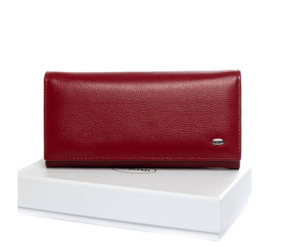 Гаманець Шкіряний Жіночий Classic DR. BOND W501-2 wine-red