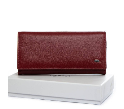Гаманець Шкіряний Жіночий Classic DR. BOND W502 wine-red