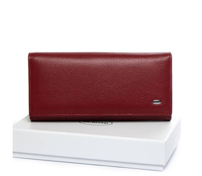 Гаманець Шкіряний Жіночий Classic DR. BOND W1-V-2 wine-red