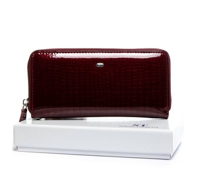 Кошелек LR Женский кожа-лак SERGIO TORRETTI W38 wine-red