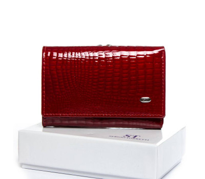 Кошелек LR Женский кожа-лак SERGIO TORRETTI W5 red