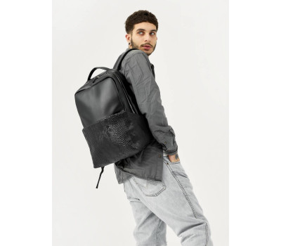 Чоловічий рюкзак Sambag Zard Dart чорний крокодил