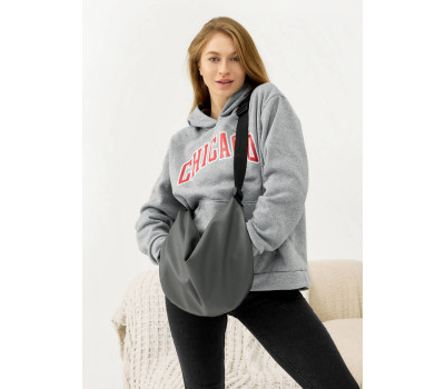 Жіноча сумка Sambag HOBO Bag-glove графітова