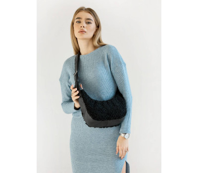 Жіноча сумка Sambag HOBO S Dolly  чорна