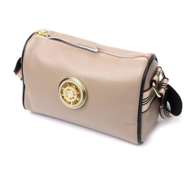 Сумка для стильних жінок з натуральної шкіри Vintage 22263 Сірий