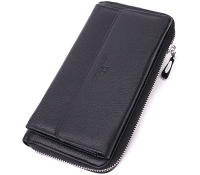 Функціональний гаманець-клатч унісекс з натуральної шкіри ST Leather 22529 Чорний