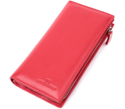 Яскравий гаманець-клатч для стильних жінок із натуральної шкіри ST Leather 22533 Червоний