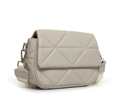 Сумка Шкіряна Жіноча Класична ALEX RAI 8837-9 white-grey