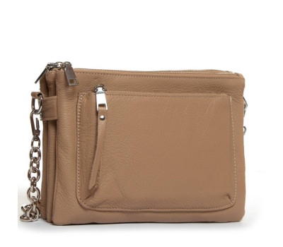 Сумка Шкіряна Жіноча Класична ALEX RAI 3016 apricot