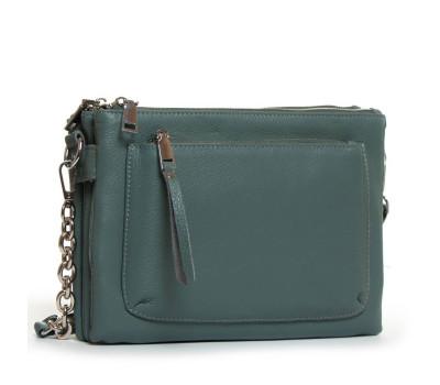 Сумка Шкіряна Жіноча Класична ALEX RAI 3016 blue-green