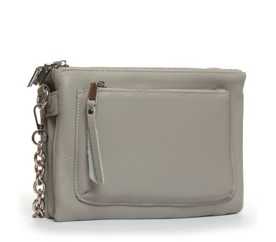 Сумка Шкіряна Жіноча Класична ALEX RAI 3016 l-grey