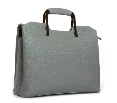 Сумка Шкіряна Жіноча Класична ALEX RAI 1540-1 l-grey