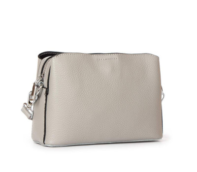 Сумка Шкіряна Жіноча Класична ALEX RAI 99113 white-grey