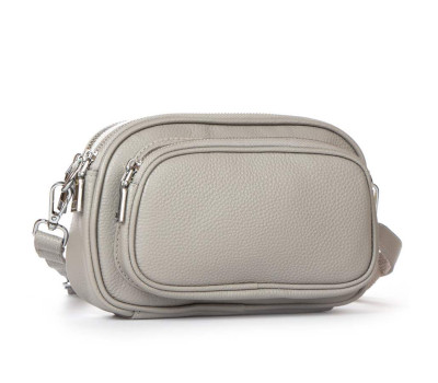 Сумка Шкіряна Жіноча Класична ALEX RAI 99112 white-grey