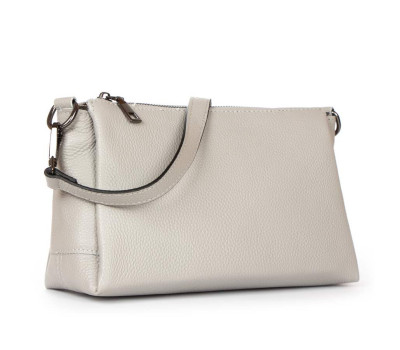 Сумка Шкіряна Жіноча Класична ALEX RAI 99105-1 white-grey