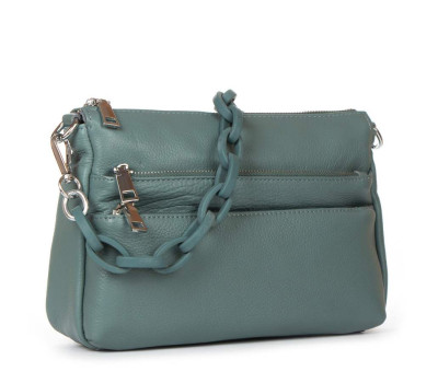 Сумка Шкіряна Жіноча Класична ALEX RAI 3011 blue-green