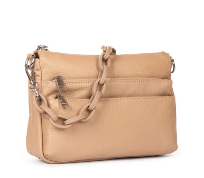 Сумка Шкіряна Жіноча Класична ALEX RAI 3011 apricot