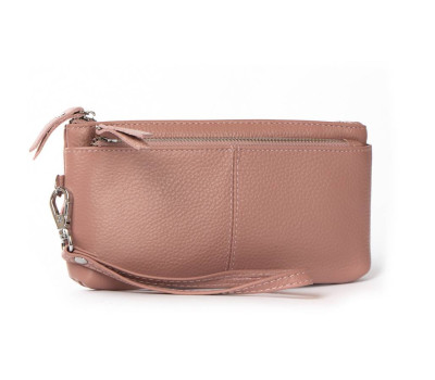 Косметичка шкіряна A-00276-9 pink Podium