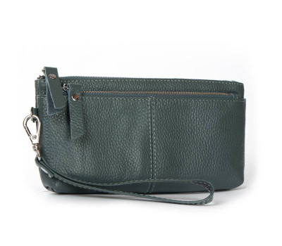 Косметичка шкіряна A-00276-6 blue Podium