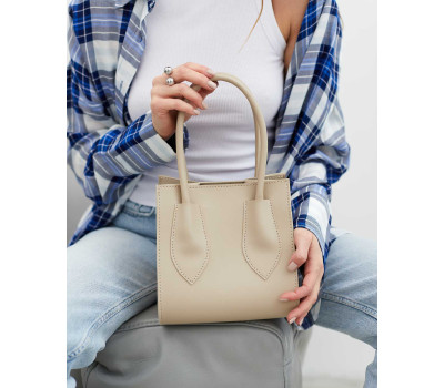 Стильна жіноча сумочка «Ліана» бежева WeLassie